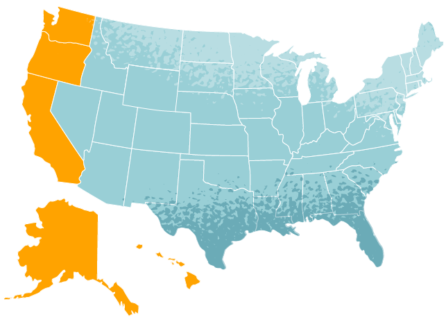 Map of the United States