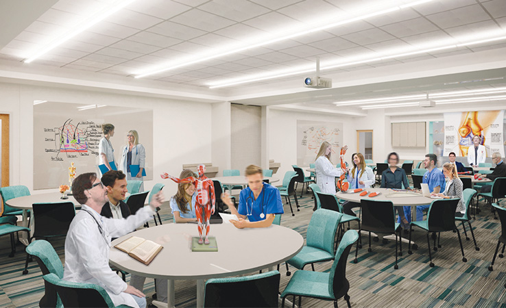 The new Miami campus includes over 55,000 sq ft. of campus space for DPT and MOT programs