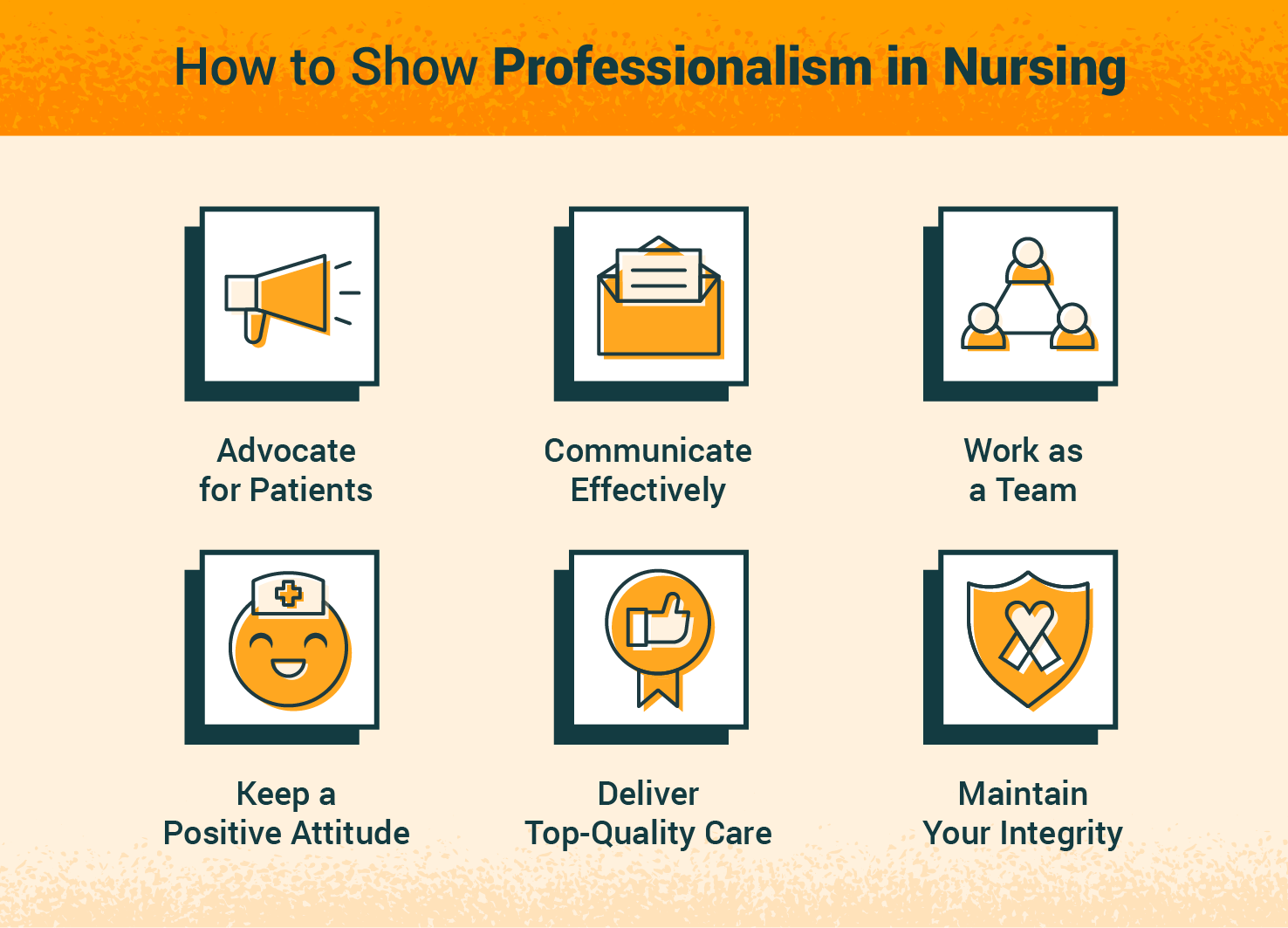 how to show professionalism in nursing illustration