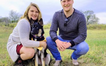 Shayna, Colton, and their dog Zura