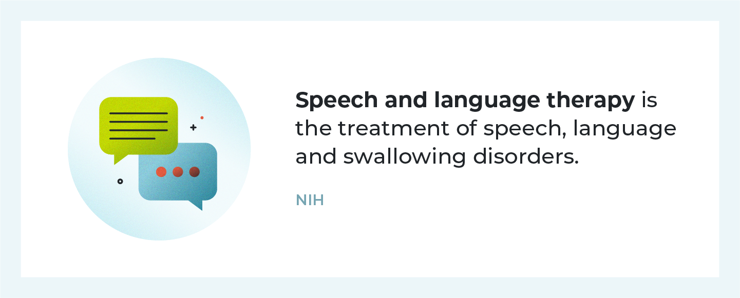 what is speech and language therapy 
