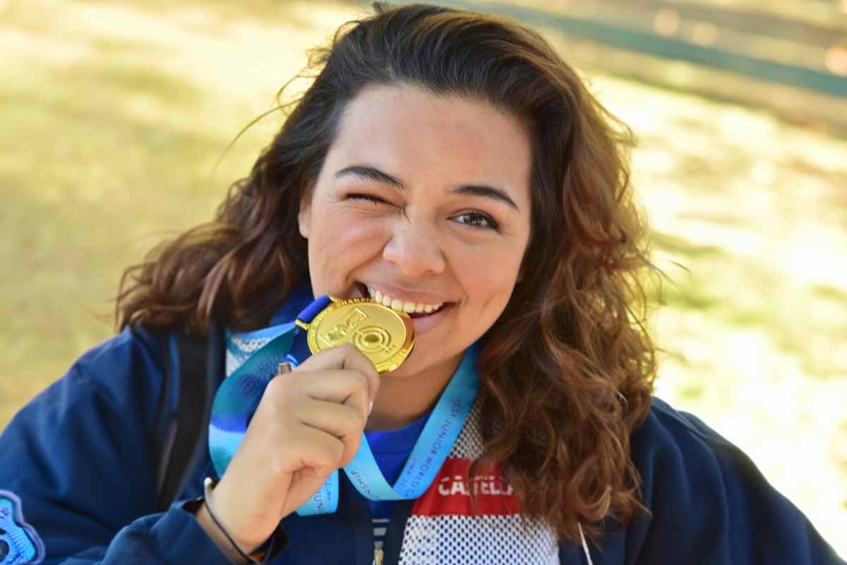 USAHS Bethany-High-ot-olympic-shooter with gold medal