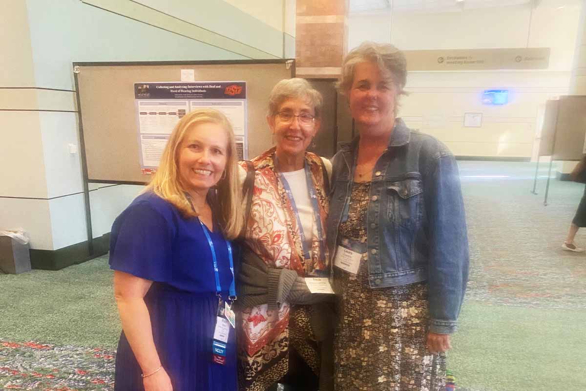 R. Martin with two fellow past presidents of TSHA