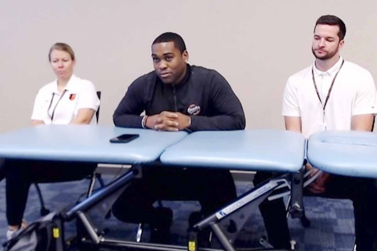 Byron Campbell talks at USAHS